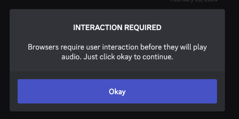 Discord interactivity check