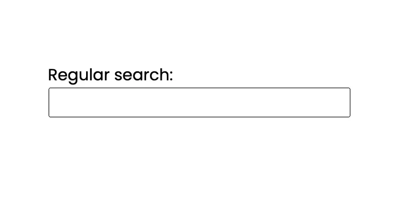 Regular search